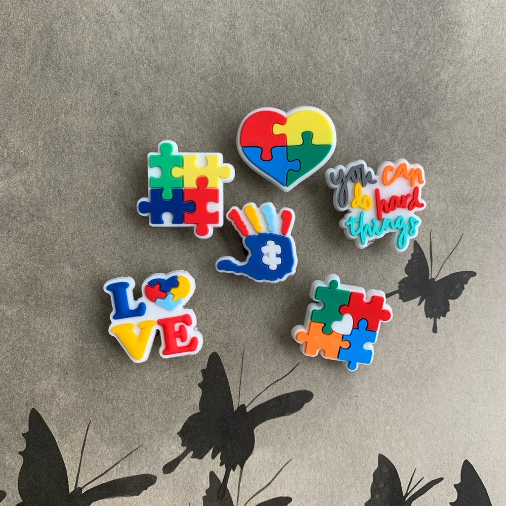 New Autism Awareness Crocs Jibbitz Shoe Charm